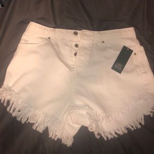 White target shorts